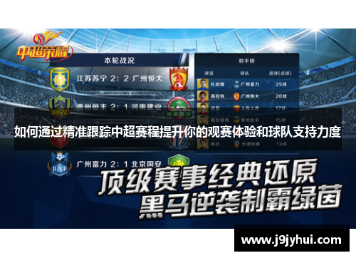 如何通过精准跟踪中超赛程提升你的观赛体验和球队支持力度 如何通过精准跟踪中超赛程提升你的观赛体验和球队支持力度